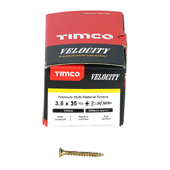 Timco Multi-Purpose Countersunk Velocity Screw - 3.5 x 35 (200 pack)