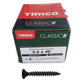 Timco Classic Countersunk Multi-Purpose Screws - 4.0 x 40 (200 pack)