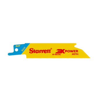Starrett 24TPI Metal Cutting Reciprocating Saw Blade - 100mm (5 Pack)