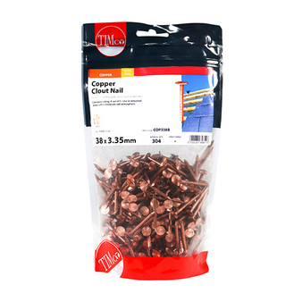 Timco Copper Clout Nails - 38 x 3.35mm (1kg Pack)