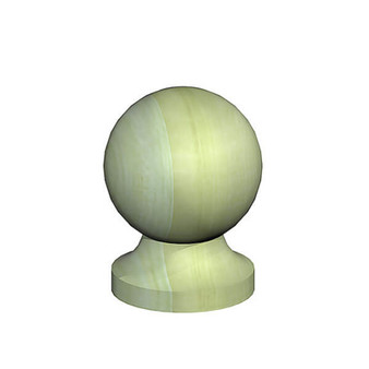 Fencemate Ball Shaped Finial Post Cap - 50mm (Pressure Treated) (B720050G)