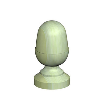 Fencemate Acorn Shaped Finial Post Cap - 100mm (Pressure Treated) (B722100G)