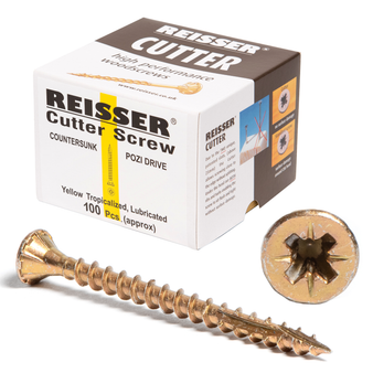 Reisser Countersunk Cutter Wood Screws - 6 x 90mm (100 Box)