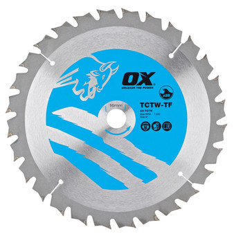 OX Wood Cutting Thin Kerf Circular Saw Blade ATB 165 x 20 x 1.0mm 40 Teeth (1 Unit)