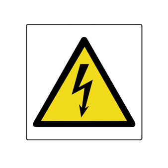 Spectrum Industrial Electricity Safety Sticker (250 Pack) - 50 x 50mm(SI-R1210.250)