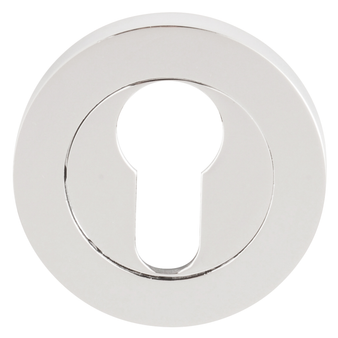 Dale Hardware Round Euro Profile Escutcheon - Polished Chrome (DH003683)