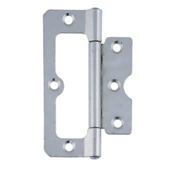 Eclipse Steel Radius Corner Fixed Pin Hurlinge Hinge - 75mm (Bright Zinc) (2 Pack) (E14558)