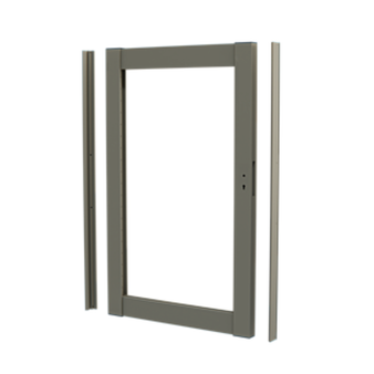 DuraPost Adjustable Aluminium Gate Frame - 1765 x 1300mm (Olive Grey) (B814100G)