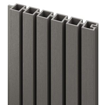 DuraPost 306mm Urban Slatted Composite Fence Panels - 1830mm (Grey) (2 Pack) (B835183A)