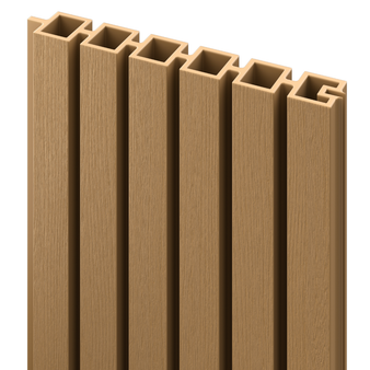 DuraPost 306mm Urban Slatted Composite Fence Panels - 1830mm (Natural) (2 Pack) (B835183G)