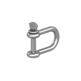 BZP Steel Dee Shackles for Wire Rope & Chain - 6mm (160 Pack) (B2250062 x 8)