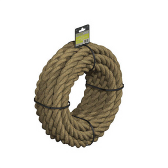 Pre-Coiled Decorative 3 Strand Manila Rope for Decking Rope Handrails - 28mm x 6m (B8600280)