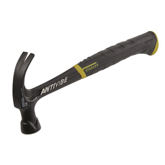 Stanley FatMax AntiVibe All Steel Curved Claw Hammer - 450g (16oz) (STA151275)