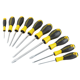 Stanley Essential Screwdriver Set (10 Piece) (0-60-211) (STA060211)