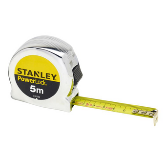 Stanley PowerLock Classic Pocket Tape - 5m (Metric only) (STA033552)