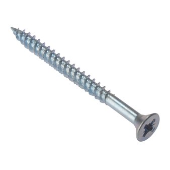 ForgeFix General Purpose Twin Thread Countersunk Screws (Zinc Plated) - 89 x 4mm (100 Pack Box) (FORCSK3128Z)