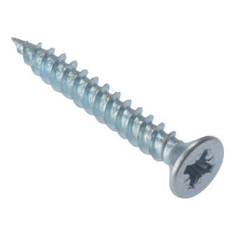 ForgeFix General Purpose Twin Thread Countersunk Screws (Zinc Plated) - 19 x 3.9mm (200 Pack Box) (FORCSK347Z)