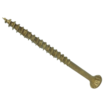 ForgeFix ForgeFast T25 Countersunk Decking Screws (Tan Elementech 2000) - 4.5 x 75mm (400 Pack Tub) (FORDS4575TT)