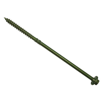 ForgeFix Spectre Hex Head TimberFix Screws (Green Ruspert) - 6.3 x 150mm (50 Pack Box) (FORSPETF150G)