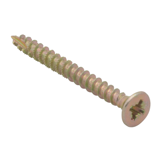 ForgeFix Spectre Advanced Countersunk Wood Screws (Zinc Yellow Passivated) - 4.0 x 40mm (1000 Pack Box) (FORSPE440YB)
