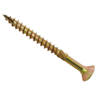 ForgeFix Spectre Advanced Countersunk Wood Screws (Zinc Yellow Passivated) - 5.0 x 70mm (100 Pack Box) (FORSPE570Y)