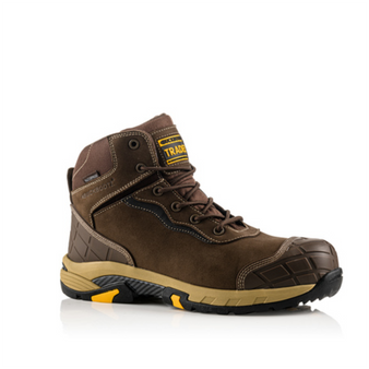 Buckler Tradez Blitz S3 SRC Waterproof Lace Safety Boots - UK 7 / EU 41 (Brown)  (ZBLITZBR-07)