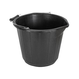 Faithfull General-Purpose Bucket (Black) - 14 litre (3 gallon) (FAI3GBUCKET)