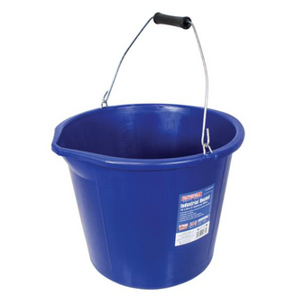 Faithfull Builder's Industrial Bucket (Blue) - 14 litre (3 gallon) (FAI3GBUCKIN)