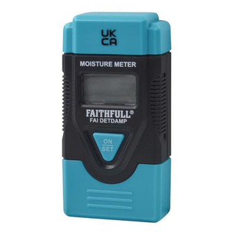 Faithfull Damp & Moisture Meter with LCD Display (FAIDETDAMP)