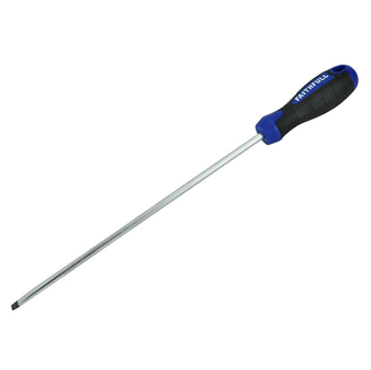 Faithfull Flared Slotted Screwdriver with Soft Grip - 10.0 x 250mm (FAISDF250)