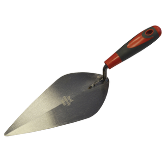 Faithfull London Pattern Brick Trowel with Soft Grip Handle - 254mm (10in) (FAISGTB10L)