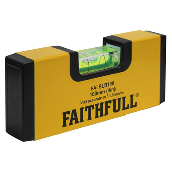 Faithfull Magnetic Mini Level - 100mm (FAISLB100)