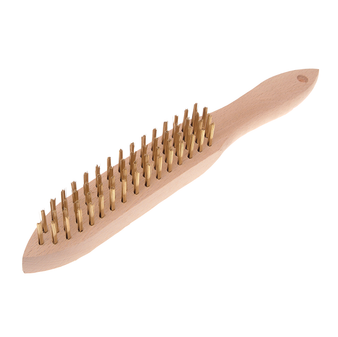 Faithfull 680/B4 Brass Wire 4 Row Scratch Brush (FAI680B4)