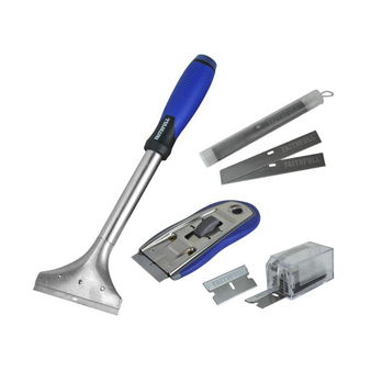 Faithfull Long Handled Scraper & Razor Blade Scraper Set (FAISCRASET4)