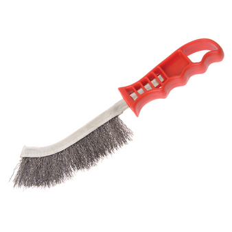 Faithfull Steel Wire Scratch Brush with Red Handle (FAIWBHANDS)