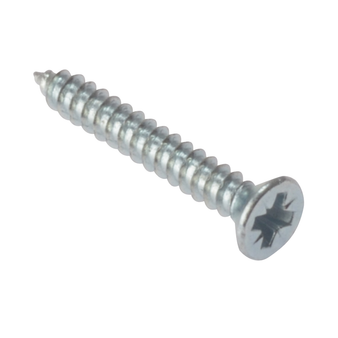 ForgeFix Zinc Plated Countersunk Self-Tapping Screw - No.6 x 1/2" (200 Pack Box) (FORSTCK126Z)