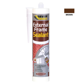 Everbuild External Frame Sealant 290ml - Brown (EXTBN)