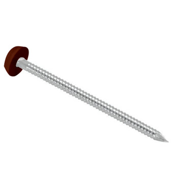 Plastop Leather Brown Plastic Headed Stainless Steel Pins - 30mm (250 Pack) (UPVCA3)