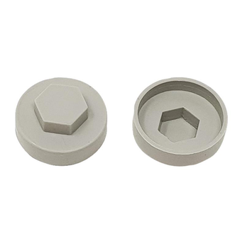 ForgeFix TechFast Screw Cover Cap (Goosewing Grey) - 16mm (100 Pack) (FORTFCC16GG)