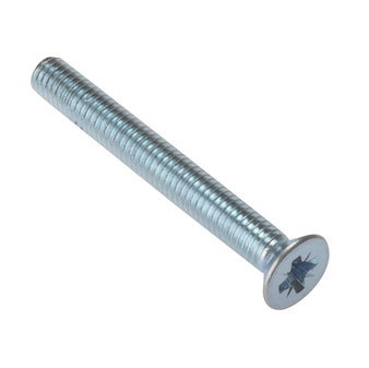 ForgeFix Pozi Countersunk Machine Screw (Zinc Plated) - M6 x 20mm (25 Pack Bag) (FORMSCSK620M)