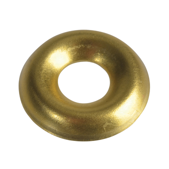ForgeFix Screw Cup Washer (Polished Brass) - No.6 (200 Pack) (FORSCW6BM)