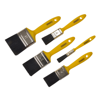 Stanley Hobby Paint Brush Set (5 Piece) - 12mm 25mm 37mm 50mm & 62mm (STA029592)