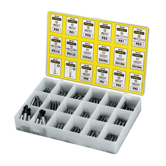 Stanley Assorted Insert Bits & Magnetic Bit Holders Tray (200 Piece) (STA168741)