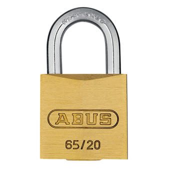 Abus Medium Security Brass Padlock - 20mm (Keyed Alike 201) (65/20) (ABUKA02321)