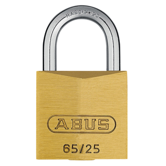 Abus Medium Security Brass Padlock - 25mm (Keyed Alike 254) (65/25) (ABUKA03892)