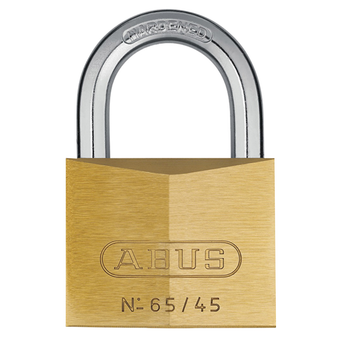 Abus Medium Security Brass Padlock - 45mm (Keyed Alike 454) (65/45) (ABUKA03902)