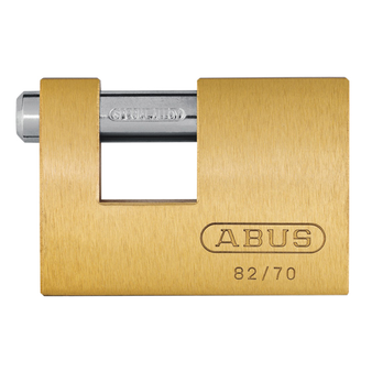 Abus Monoblock Brass Shutter Padlock - 70mm (82/70) (ABU8270)