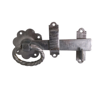 Taurus Ring Gate Latch - Twisted Type Ring 150mm (6") Galvanised - Pre-Packed