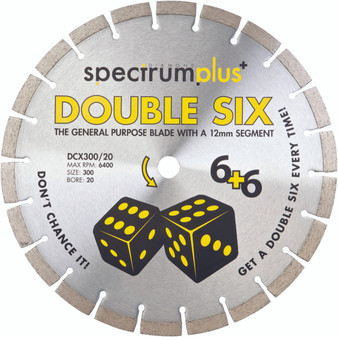 OX Spectrum Plus Double Six Diamond Blade - GP - 125/22.23mm