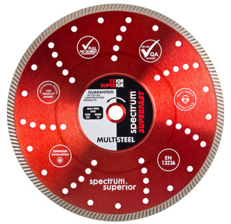 OX Spectrum Superior Turbo Dia Blade - Multi-Steel - 350/25.4mm